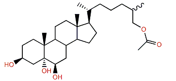 (25xi)-Cholestane-3b,5a,6b,26-tetrol 26-acetate